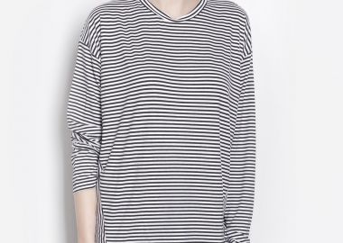 Unisex Ριγέ Μπλούζα -  - 