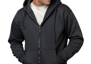 Unisex Ζακέτα Φούτερ με Κουκούλα 00150Β About Basics Dust Black - About Basics - 