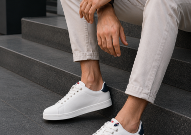 US GRAND POLO ανδρικά λευκά casual sneakers GPM524000 - US GRAND POLO - 