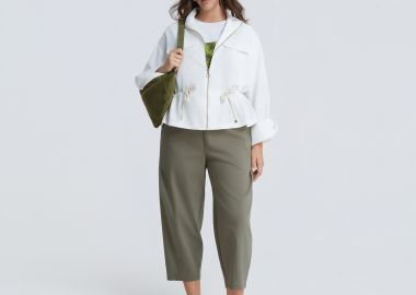 Utility τζάκετ με ρυθμιζόμενη μέση - MAT FASHION - 