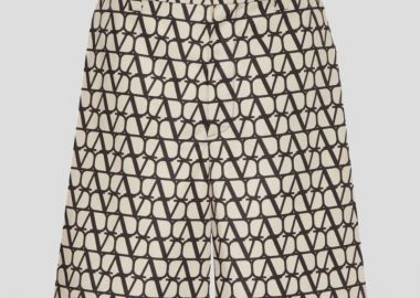 VALENTINO GARAVANI Ανδρικό Μπεζ Toile Iconographe Shorts - VALENTINO GARAVANI - 