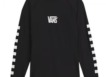 Vans Rashguard Μακρυμάνικη Μπλούζα Θαλάσσης - Μαύρη-VN000SR2BLK1-BLACK - VANS - 