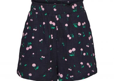 Vero Moda παιδικό σορτς με ελαστική μέση Loose Fit - 10284621 Μπλε Σκούρο - VERO MODA - 