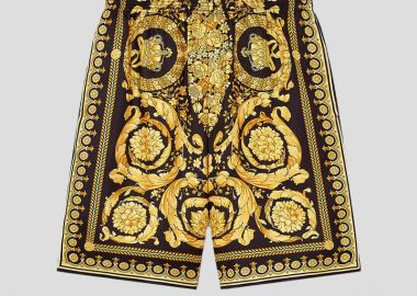 VERSACE Ανδρικό Barocco Silk Shorts - VERSACE - 