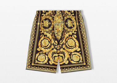 VERSACE Ανδρικό Barocco Silk Shorts - VERSACE - 