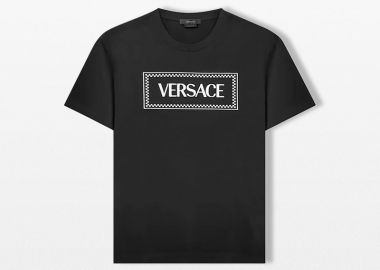 VERSACE Ανδρικό Embroidered Logo T-shirt - VERSACE - 