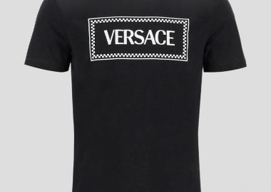 VERSACE Ανδρικό Embroidered Logo T-shirt - VERSACE - 