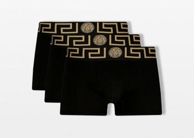 VERSACE Ανδρικό Μαύρο Boxer Shorts 3 Pack - VERSACE - 