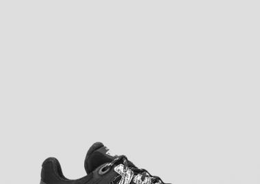 VERSACE Ανδρικό Μαύρο Trigreca Low Top Sneakers - VERSACE - 