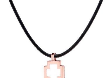 VERY GAVELLO Tattoo Κολιέ-Σταυρός από χρυσό 9 καράτια VPTA-X-R2 - Very Gavello - 