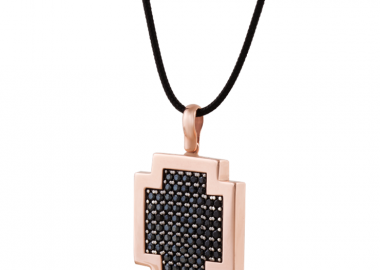 VERY GAVELLO Tattoo Pave Κολιέ-Σταυρός από χρυσό 9 καράτια VPTAPCCZ-S-R1 - Very Gavello - 