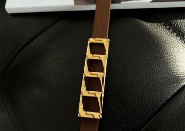 Vicky γυναίκεια λεπτή ζώνη σκούρο καφέ - SOU - 