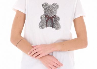 Vicolo Γυναικείο Κοντομάνικο T-Shirt RAB0115 Λευκό - Vicolo - 