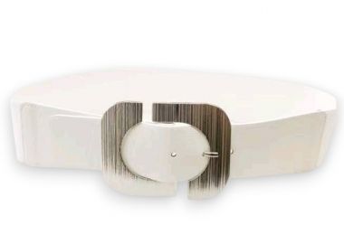 vintage 70s ελαστική ζώνη Revolution λευκό - PerfectDress.gr - 