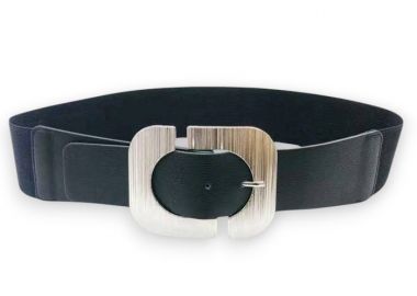 vintage 70s ελαστική ζώνη Revolution μαύρο - PerfectDress.gr - 