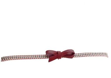 vintage chic british tartan mini ζώνη Zen wine - PerfectDress.gr - 