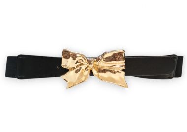 vintage chic ζώνη metal Bow gold - PerfectDress.gr - 
