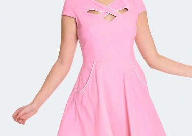 vintage cute φόρεμα cut out Penny - PerfectDress.gr - 