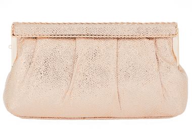 vintage φάκελος δερματίνη Snake rose gold - PerfectDress.gr - 