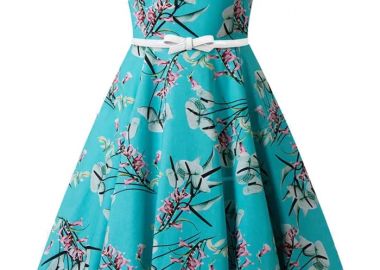 vintage fresh floral φόρεμα Sandra - PerfectDress.gr - 