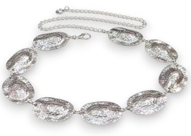 vintage μεταλλική ζώνη ασημί - PerfectDress.gr - 