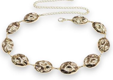 vintage μεταλλική ζώνη χρυσό - PerfectDress.gr - 