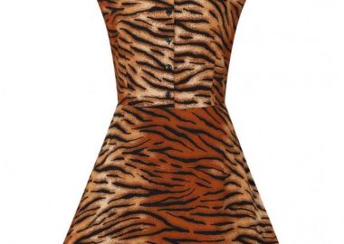 vintage mini 50s rockabilly φόρεμα Tiger lover - PerfectDress.gr - 