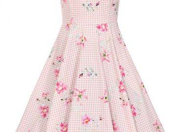 vintage petite καρώ φόρεμα Cathy - PerfectDress.gr - 