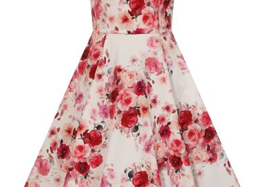 vintage romantic floral φόρεμα Brenda - PerfectDress.gr - 