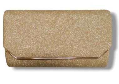 vintage τσαντάκι glitter West gold - PerfectDress.gr - 
