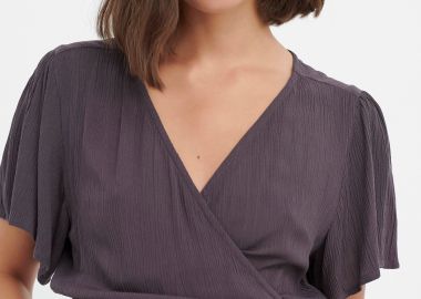 Viscose κρουαζέ τοπ - FUNKY BUDDHA - 