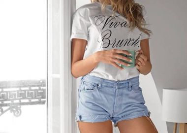 VIVA LA BRUNCH WHITE T -SHIRT - fashionroom - 