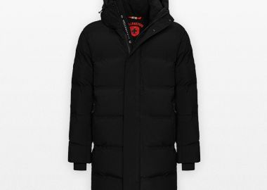 WELLENSTEYN Ανδρικό Μαύρο PAVVA Medium Puffer Jacket - WELLENSTEYN - 