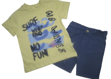 WEST ΠΑΙΔΙΚΟ ΣΕΤ ΜΕ ΤΖΙΝ ΣΟΡΤΣ 1693 – κίτρινο ΚΙΤΡΙΝΟ - WEST - 