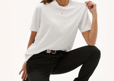 WHITE BOYFRIEND TEE - sense-shop - 