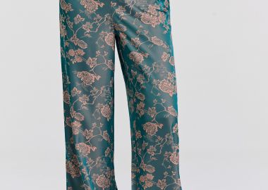 Wide leg εμπριμέ παντελόνα - FUNKY BUDDHA - 