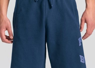 Wide leg fit αθλητική βερμούδα με branded τύπωμα - FUNKY BUDDHA - 