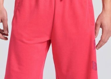 Wide leg fit αθλητική βερμούδα με branded τύπωμα - FUNKY BUDDHA - 