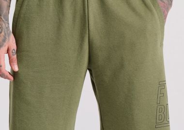 Wide leg fit αθλητική βερμούδα με Funky Buddha τύπωμα - FUNKY BUDDHA - 