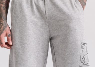 Wide leg fit αθλητική βερμούδα με Funky Buddha τύπωμα - FUNKY BUDDHA - 