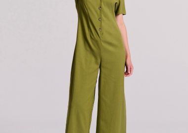 Wide leg fit ολόσωμη φόρμα από lyocell - FUNKY BUDDHA - 