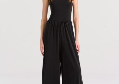 Wide leg fit ολόσωμη φόρμα με πλαϊνά ανοίγματα - FUNKY BUDDHA - 