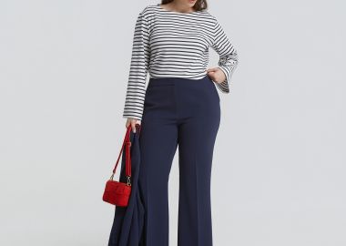 Wide-leg παντελόνι - MAT FASHION - 