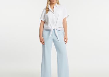 Wide-leg παντελόνι - MAT FASHION - 