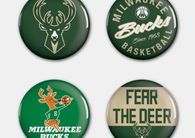 Wincraft Nba Btn 4Pk M Bucks (9000179212_64442) - Wincraft - 