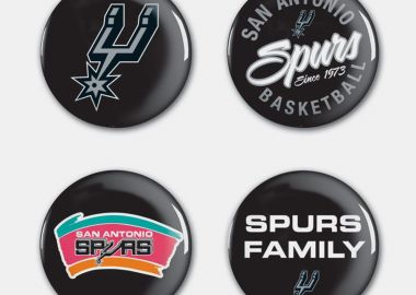 Wincraft Nba Btn 4Pk Sa Spurs (9000179213_76363) - Wincraft - 