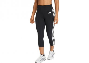 Women's adidas 34 Optime Essentials Workout 3Stripes Leggings Black KE6062 - adidas performance - 