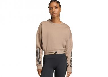 Women's adidas Hyperglam sweatshirt beige KQ5197 - adidas performance - 