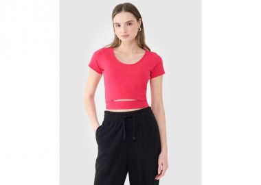 Women's crop top plain tshirt 4F 4FRSS25TTSHF269554S - 4f - 