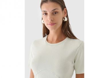 Women's crop top slim plain 4F 4FRAW24TTSHF258147S - 4f - 